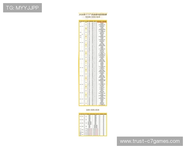 2026年广东超级联赛完整赛程及各队对阵安排一览